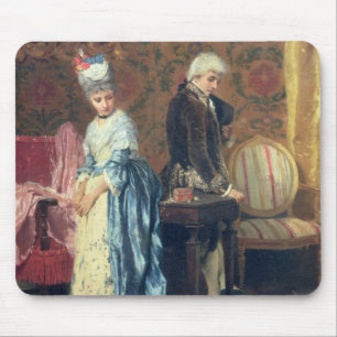 Alfombrilla De Ratón El tiff de los amantes, 1872 (aceite en el panel)