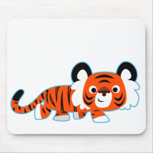 Alfombrilla De Ratón El tigre Personalizado lindo en el Prowl Mousepad