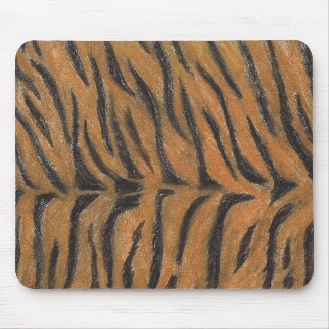 Alfombrilla De Ratón El tigre salvaje (Frente)
