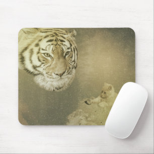 Alfombrilla De Ratón El Tigre Y El Gatito, Mousepad
