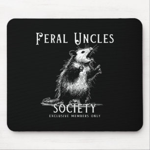 Alfombrilla De Ratón El tío retro feral de la sociedad es gracioso Opos