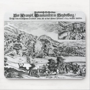 Alfombrilla De Ratón El tomar y la destrucción de Heidelberg cerca