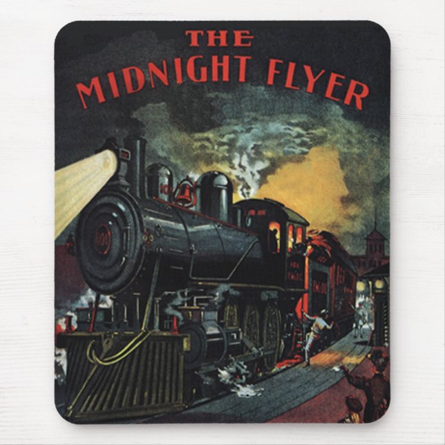 Alfombrilla De Ratón El tren de medianoche Mousepad del aviador (Frente)