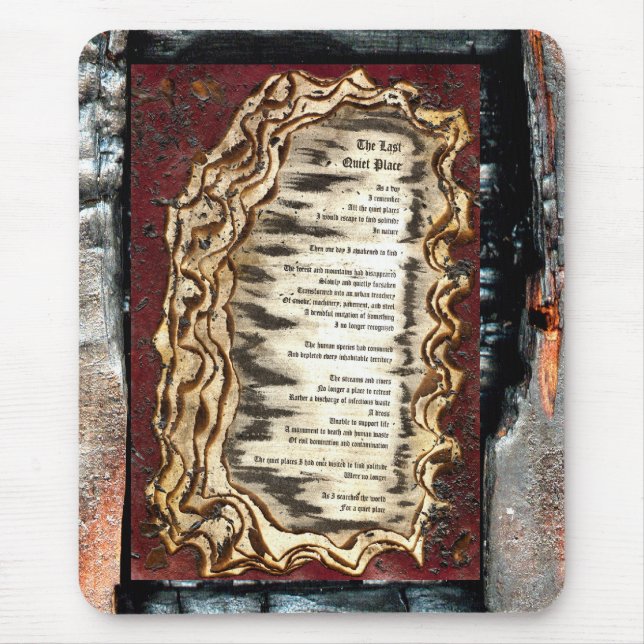 Alfombrilla De Ratón El último lugar tranquilo (Frente)