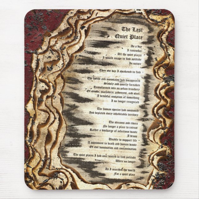Alfombrilla De Ratón El último lugar tranquilo (Frente)