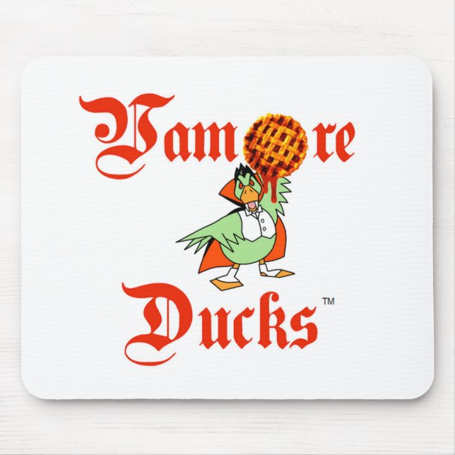 Alfombrilla De Ratón El vampiro Ducks el logotipo Mousepad (Frente)
