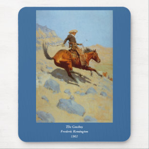 Alfombrilla De Ratón El vaquero de Federico Remington (1902)