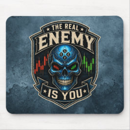 Alfombrilla De Ratón El Verdadero Enemigo Eres Tú Blue Grunge