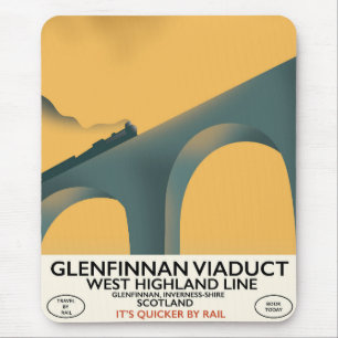 Alfombrilla De Ratón El viaducto de Glenfinnan Escocia.