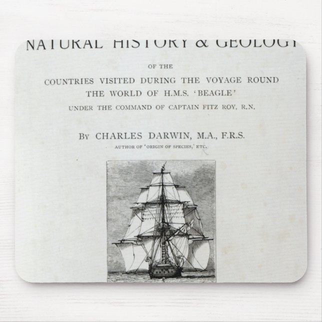 Alfombrilla De Ratón El viaje del beagle (Frente)