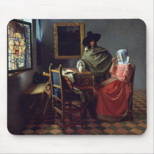 Alfombrilla De Ratón El Vidrio Vino, Jan Vermeer