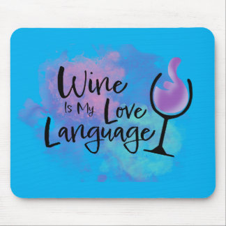 ALFOMBRILLA DE RATÓN EL VINO ES MI TAPÓN DE RATÓN DE IDIOMA AMOR