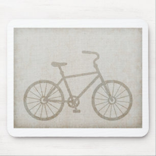 Alfombrilla De Ratón El vintage de la bici se divierte destino del amor