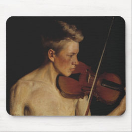 Alfombrilla De Ratón El violinista (músico masculino) (de Pekka Halonen