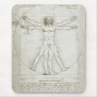 Alfombrilla De Ratón El vitruviano de Leonardo da Vinci