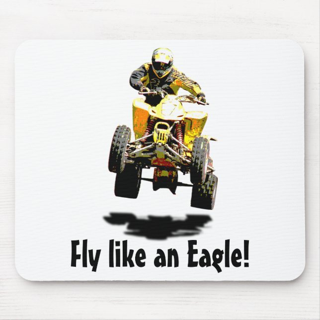 Alfombrilla De Ratón El volar rápidamente (Frente)