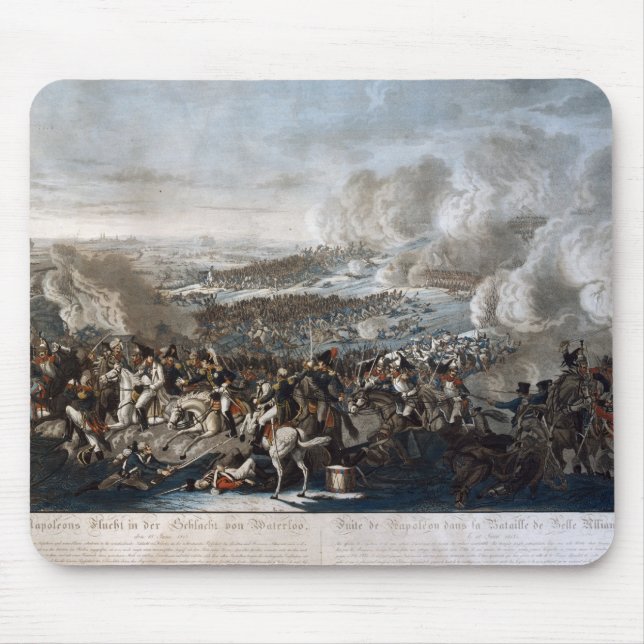 Alfombrilla De Ratón El vuelo de Napoleon de la batalla de Waterloo (Frente)