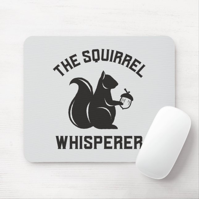 Alfombrilla De Ratón El Whisperer de la ardilla | Squirrel Lover (Con ratón)