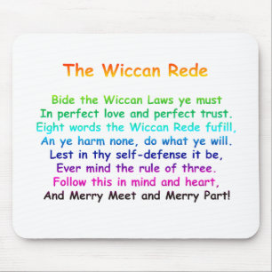 Alfombrilla De Ratón El Wiccan Rede