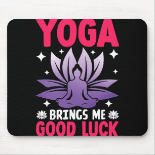 Alfombrilla De Ratón El Yoga Me Trae Buena Suerte Calma Meditativa 