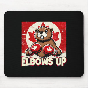 Alfombrilla De Ratón Elbows Up Canada Canada Counter Tarifas Beaver B