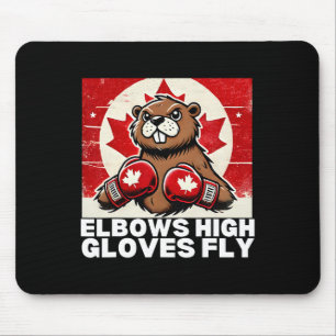Alfombrilla De Ratón Elbows Up Canada Canada Counter Tarifas Beaver B