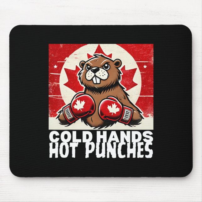 Alfombrilla De Ratón Elbows Up Canada Canada Counter Tarifas Beaver B (Frente)