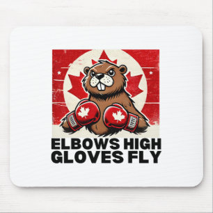 Alfombrilla De Ratón Elbows Up Canada Canada Counter Tarifas Beaver B