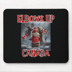 Alfombrilla De Ratón Elbows Up Canada Est 1867 Orgulloso Ca canadiense