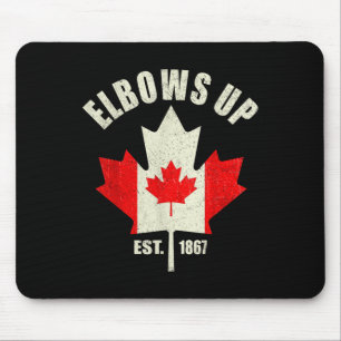 Alfombrilla De Ratón Elbows Up Canada Est 1867 Orgulloso Ca canadiense