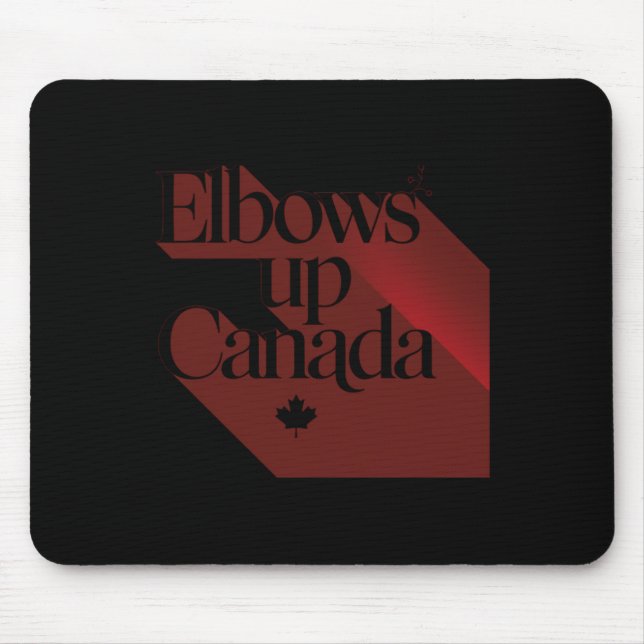 Alfombrilla De Ratón Elbows Up Canada Pegatina2 (Frente)