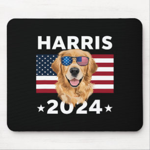 Alfombrilla De Ratón Elección Kamala Harris 2024 Golden Retriever Dog U