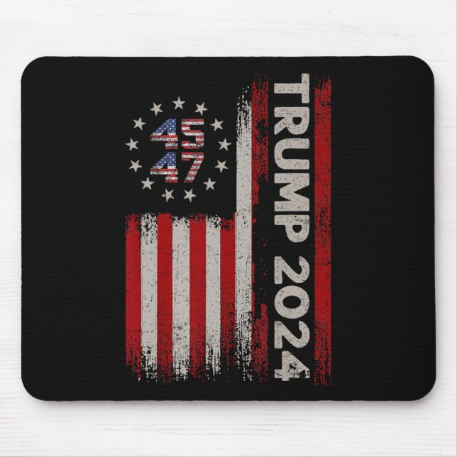 Alfombrilla De Ratón Elecciones de la bandera estadounidense de 2024 de (Frente)