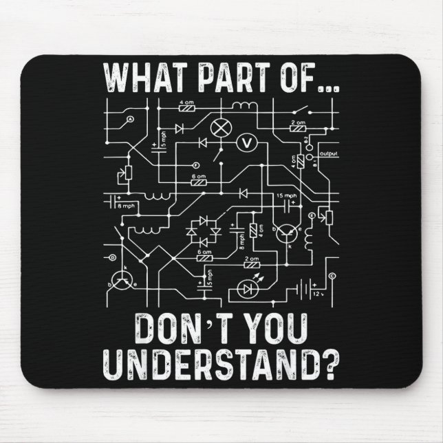 Alfombrilla De Ratón Electrical Engineering Electrical Engineer Men  (Frente)