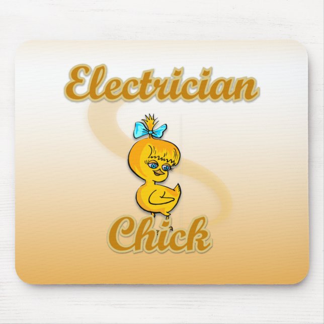 Alfombrilla De Ratón Electrician Chick (Frente)