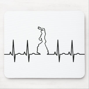 Alfombrilla De Ratón Electrocardiograma Flamenca