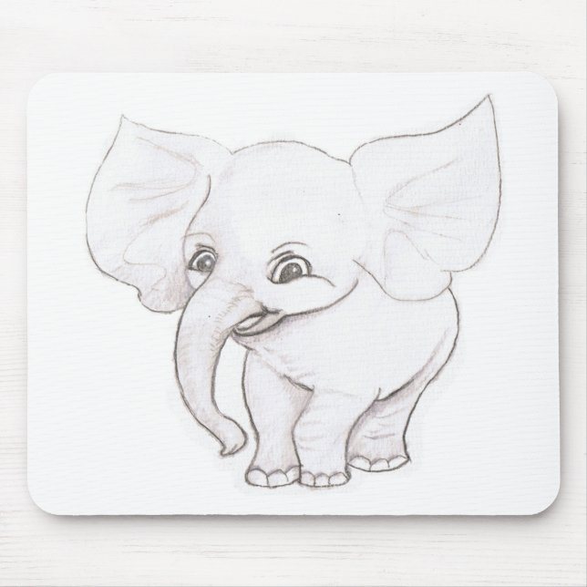 Alfombrilla De Ratón Elefante (Frente)