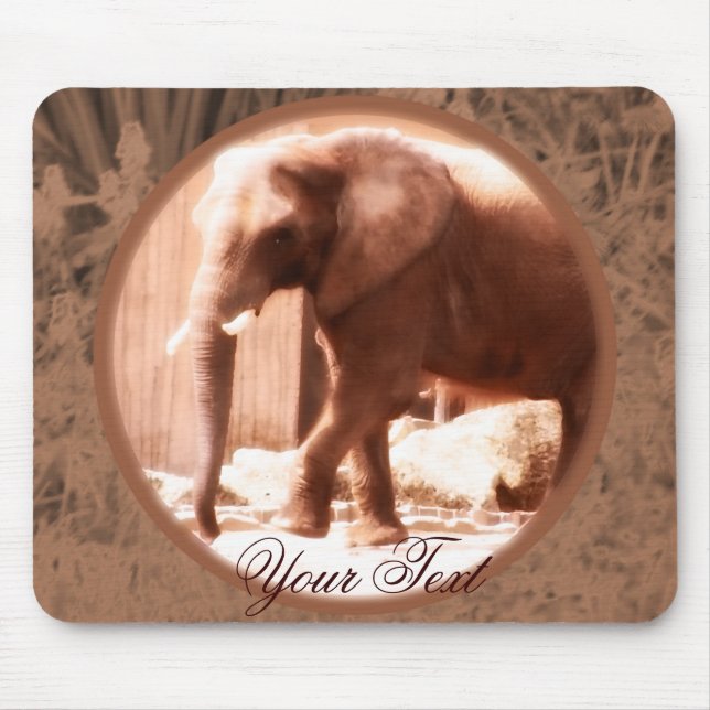 Alfombrilla De Ratón Elefante africano Mousepad (Frente)