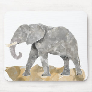Alfombrilla De Ratón Elefante coloreado agua