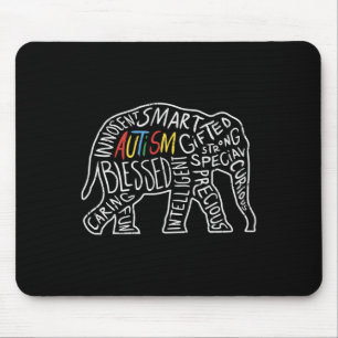 Alfombrilla De Ratón Elefante de Concienciación sobre el Autismo Regalo