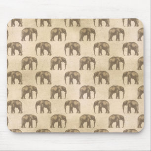 Alfombrilla De Ratón Elefante de impresión de animal suave estilo moder