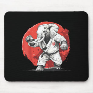 Alfombrilla De Ratón Elefante de Kickboxing Taekwondo Karate MMA Divert