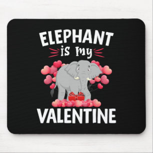 Alfombrilla De Ratón Elefante Es Mi San Valentín Feliz Día de San Valen