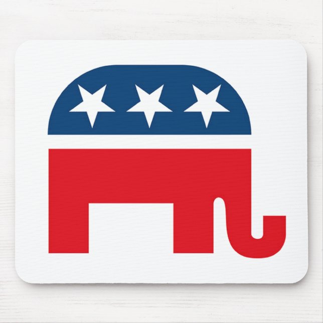Alfombrilla De Ratón Elefante republicano (Frente)