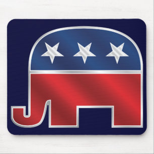 Alfombrilla De Ratón Elefante republicano Mousepad