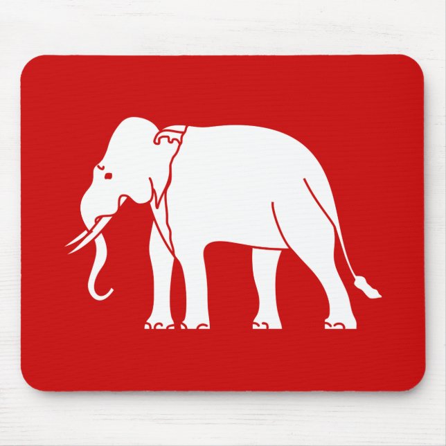 Alfombrilla De Ratón Elefante siamés (Frente)