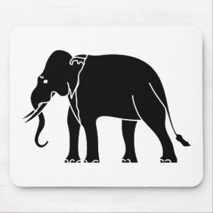 Alfombrilla De Ratón Elefante siamés