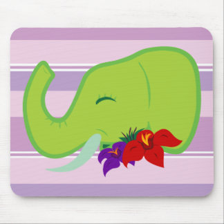 Alfombrilla De Ratón Elefante verde