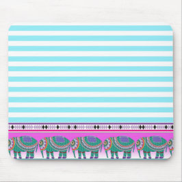 Alfombrilla De Ratón Elefantes Ornados Aqua Strike Trendy