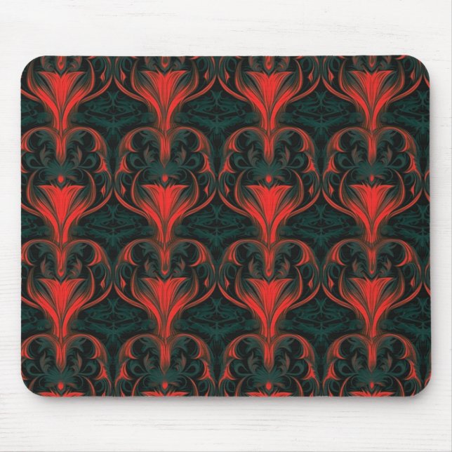 Alfombrilla De Ratón Elegancia barroca flamante (Frente)